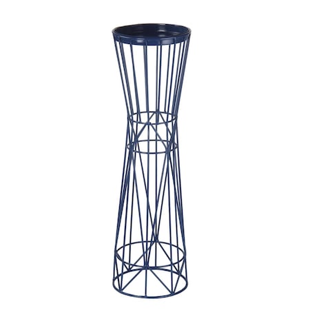 Privilege Large Iron Candle Holder - Blue 18778